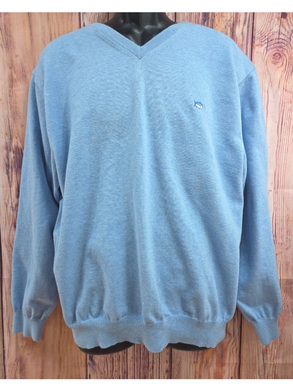 Southern Tide Mens Light Blue V-Neck Sweater Size XXL